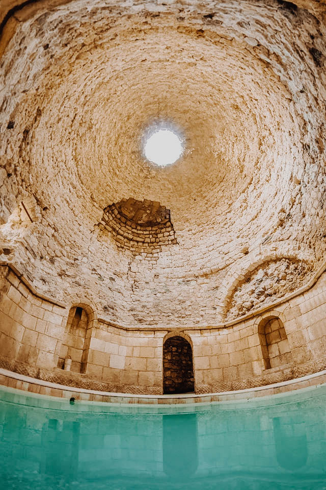 Historic thermal spa pool in the Dibra region